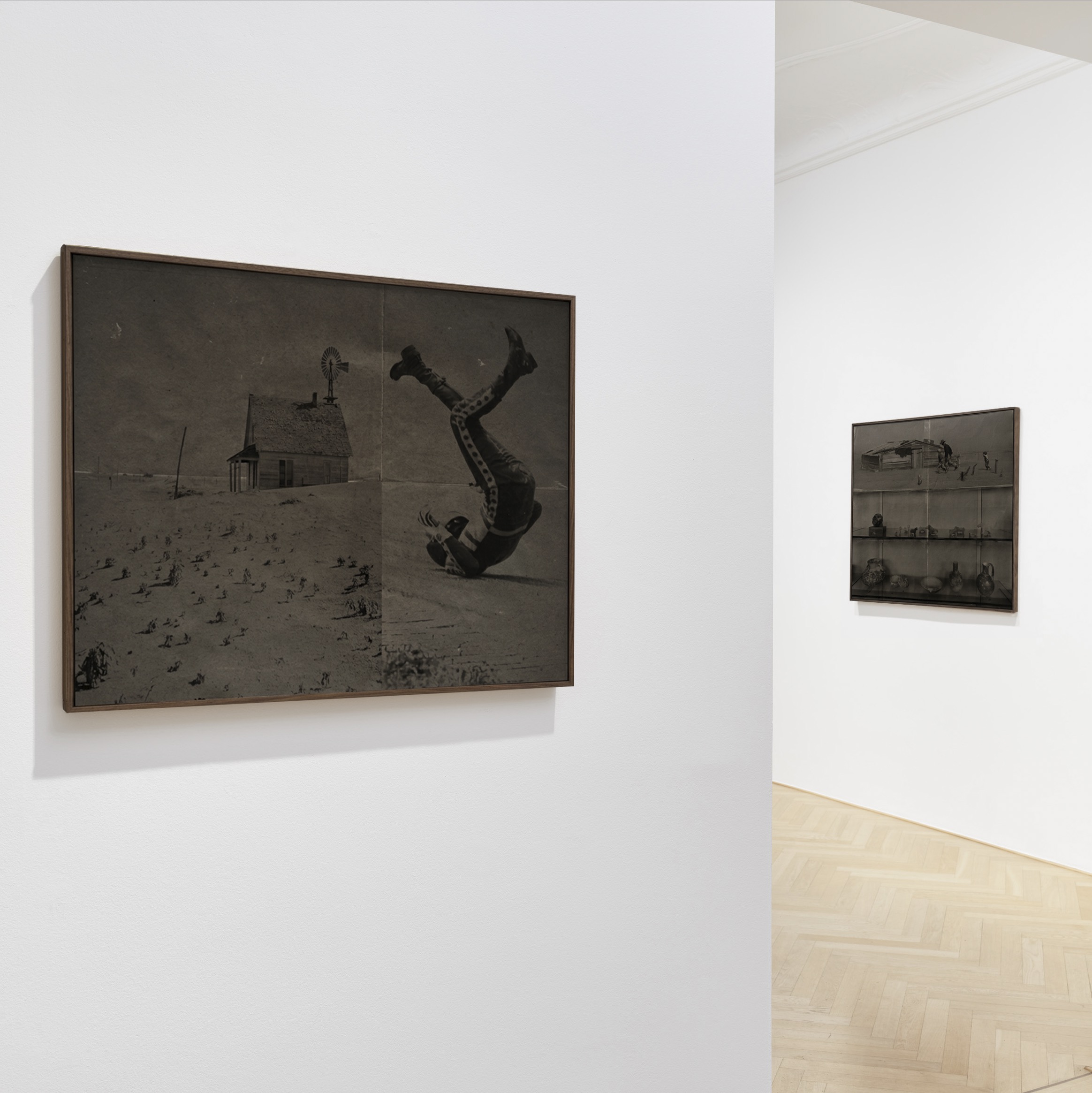 Mars Bull. 160cm x 80cm. Archival pigment prints and found objects.